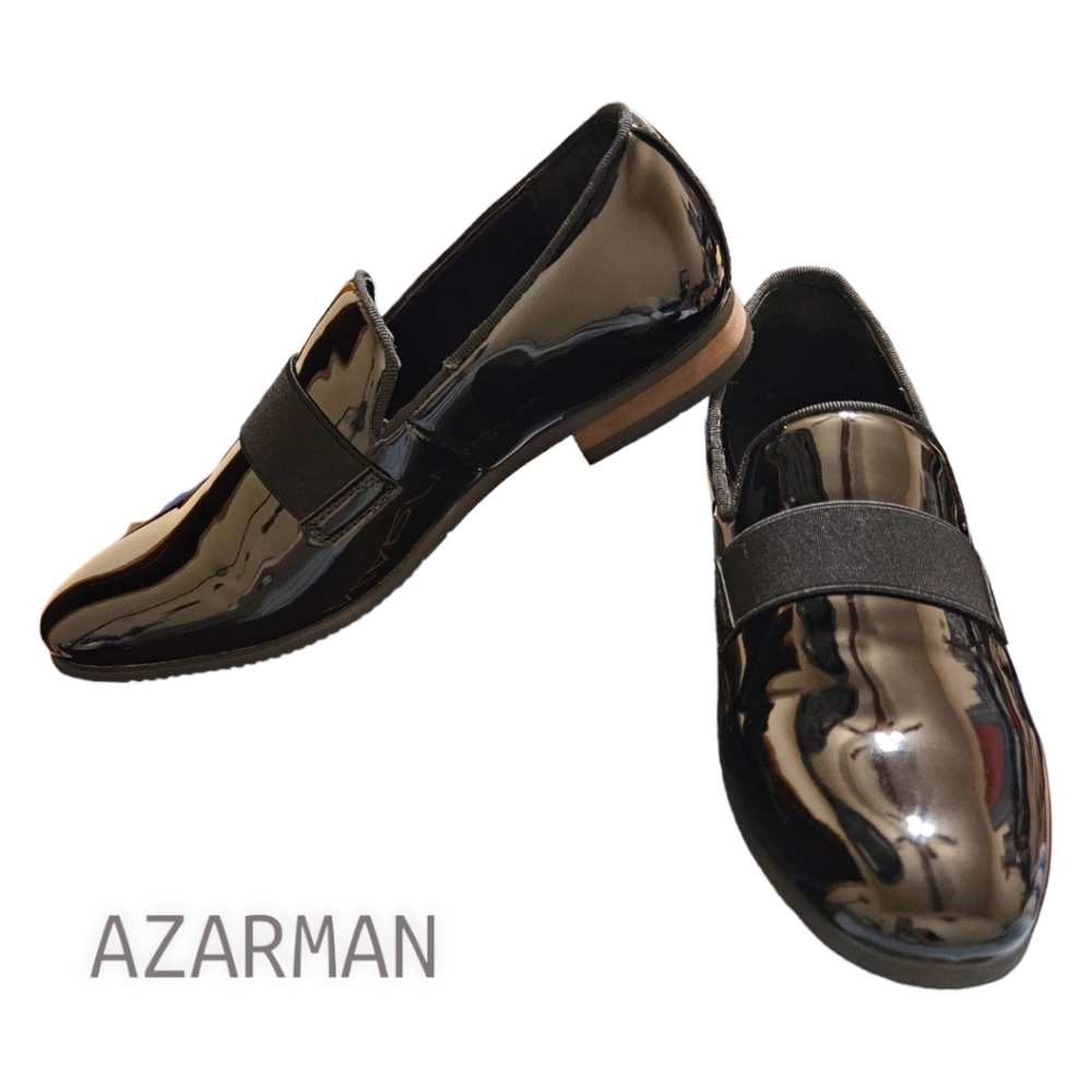 AZARMAN Black Patent  Loafer